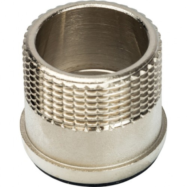 Кран 1" шаровый угловой со сгоном Stout (черная бабочка, полнопроходной) SVB-0008-000025