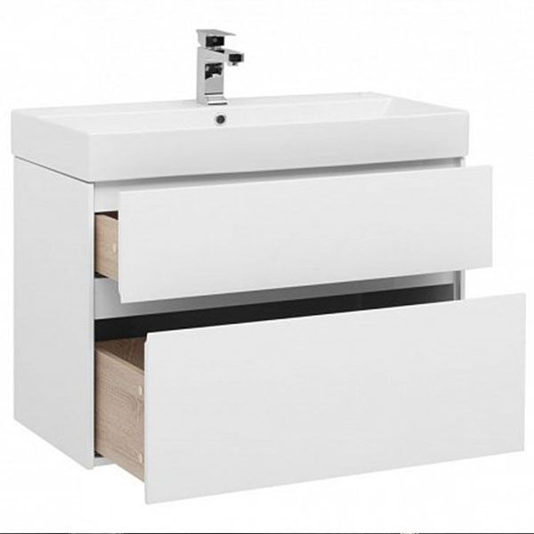 Тумба подвесная Aquanet Бруклин 85 белый (00203960) Тумба подвесная Aquanet Бруклин 85 белый (00203960)