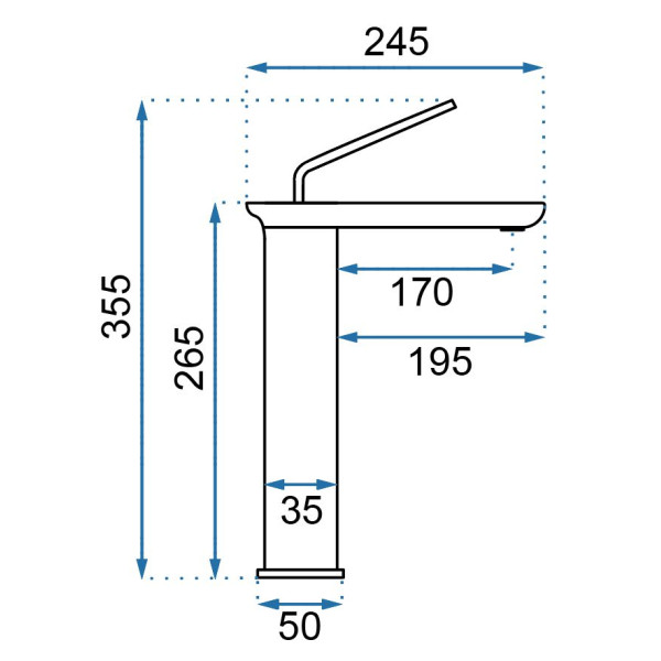 Смеситель для раковины REA Modo Black mat (REA-B5664) Смеситель для раковины REA Modo Black mat (REA-B5664)