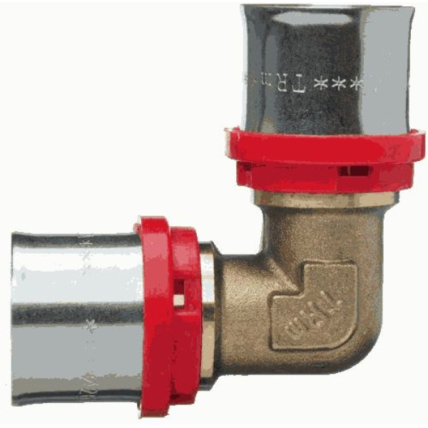 Соединение угловое 26*26 TeRma (пресс, латунь) (02541) Соединение угловое 26*26 TeRma (пресс, латунь) (02541)