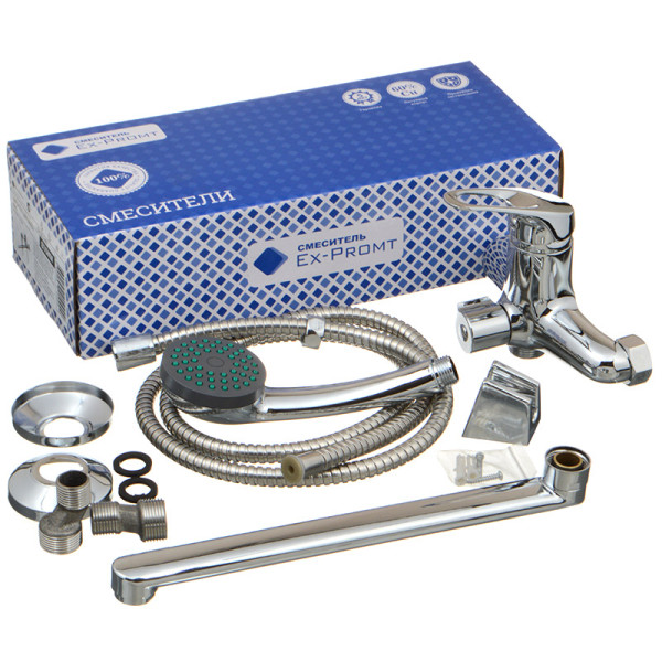 Смеситель для ванны и душа Ex-promt Ring хром (Ex132.3-05) Смеситель для ванны и душа Ex-promt Ring хром (Ex132.3-05)
