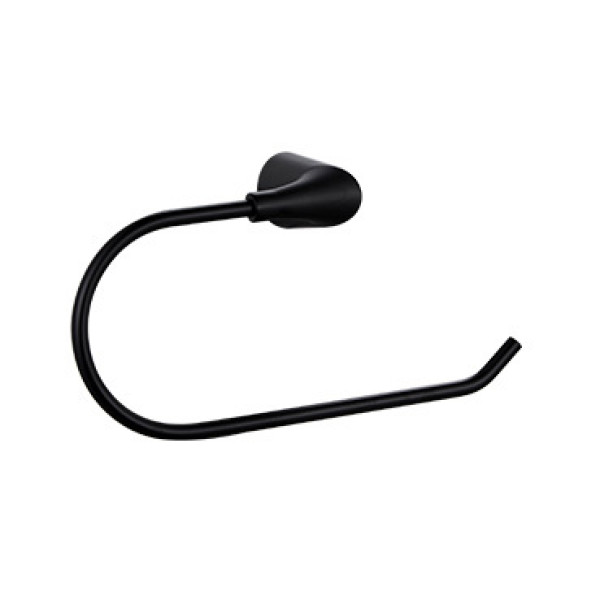 Полотенцедержатель Fashun L=228 мм цинк. сплав + SUS201 чёрный (A1803-2-7)