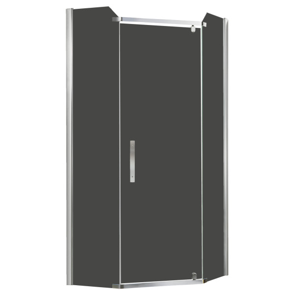Душевой уголок Azario Edmonton 90х90х200 стекло серое, профиль серый (AZ-NNC3231-2 900)