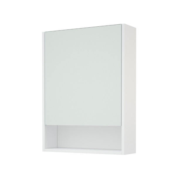 Шкаф зеркальный Melodia Универсал 500х150х700 распашная дверь белый (MFR80048WT)