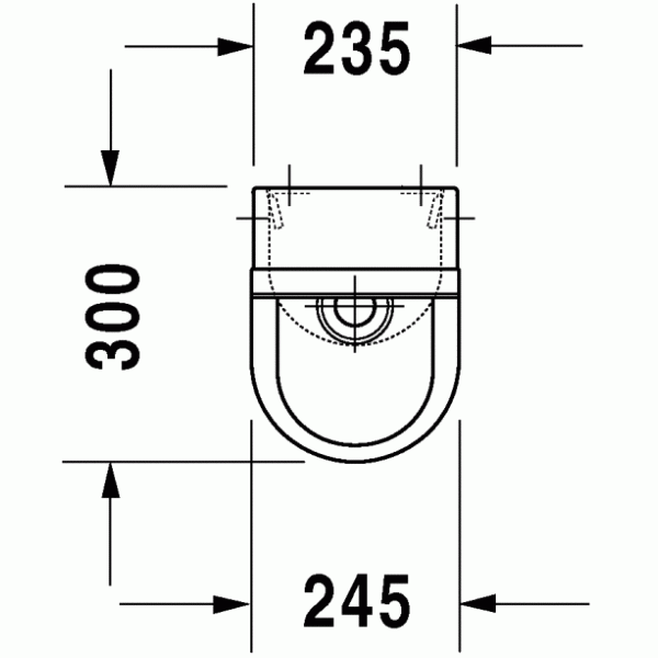 Писсуар подвесной Duravit Starck 3 300х245х700 (0827250000)