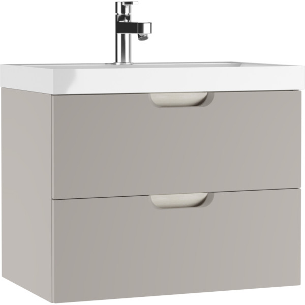 Тумба подвесная под умывальник Classica 70 Dune Серый тауп В2 Домино (DD2502T)