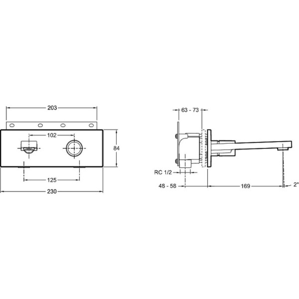 Смеситель для раковины Jacob Delafon Composed хром (E73061-CP) Смеситель для раковины Jacob Delafon Composed хром (E73061-CP)