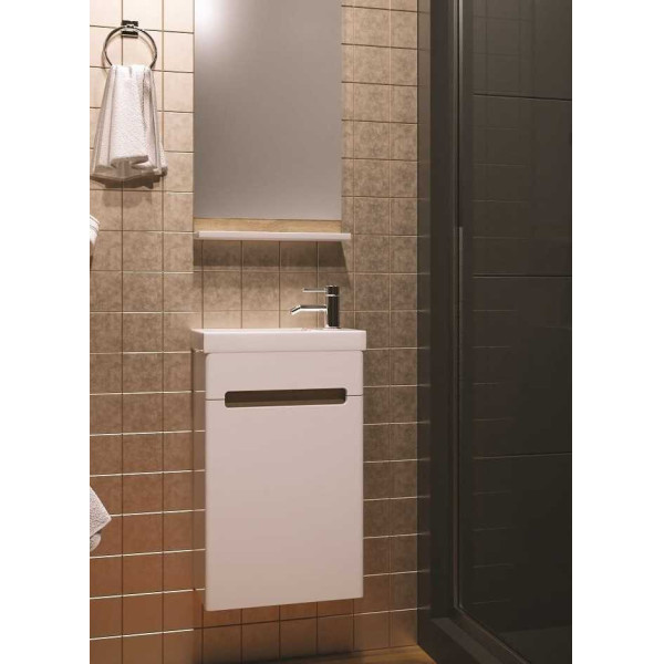 Зеркало BandHours Elba 390х106х700 с полкой (Elb400.11) Зеркало BandHours Elba 390х106х700 с полкой (Elb400.11)