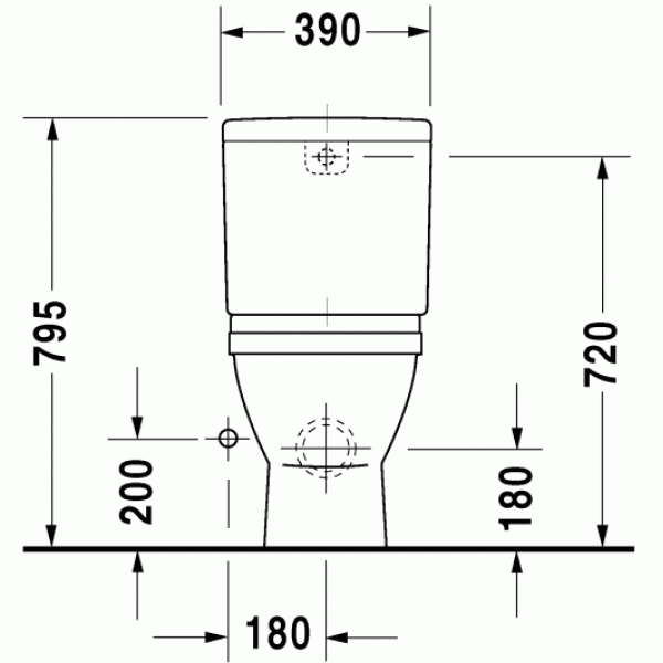 Бачок для унитаза Duravit Starck 3 185х390х365 (0920100005)