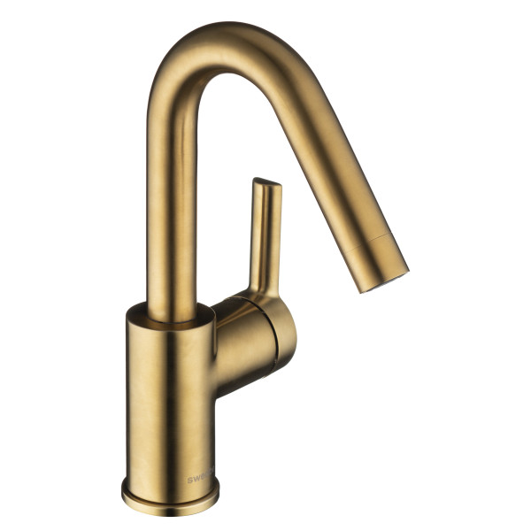 Смеситель для раковины Swedbe Select золото (2712GO)