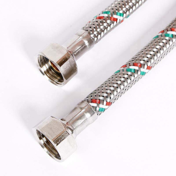 Подводка гибкая Uni-Fitt 2500 мм 1/2" ВВ DN 8 оплётка из нерж. стали (500S2025) Подводка гибкая Uni-Fitt 2500 мм 1/2" ВВ DN 8 оплётка из нерж. стали (500S2025)
