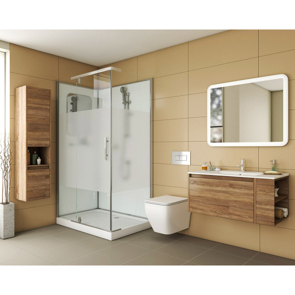 Душевая кабина Grossman 120x80 стекло матовое, профиль хром (GR-172QL) Душевая кабина Grossman 120x80 стекло матовое, профиль хром (GR-172QL)