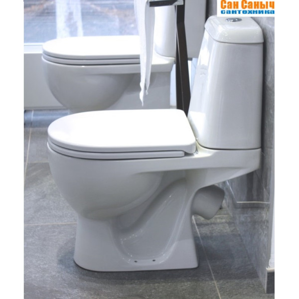 Унитаз-компакт Sanita Luxe Max 615х345х745 с сиденьем с микролифт Унитаз-компакт Sanita Luxe Max 615х345х745 с сиденьем с микролифт