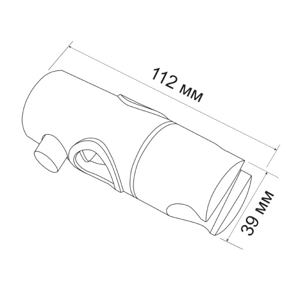 Держатель для ручного душа Melodia della vita черный (MKP28004bk)