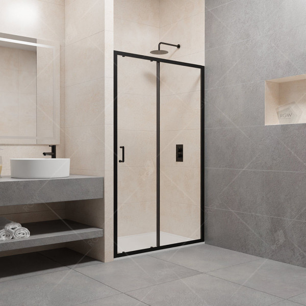 Душевая дверь RGW Passage 130x195 стекло прозрачное, профиль черный (41081413-14) Душевая дверь RGW Passage 130x195 стекло прозрачное, профиль черный (41081413-14)