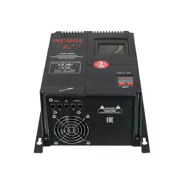 Стабилизатор напряжения Ресанта СПН-3600 (63/6/25)