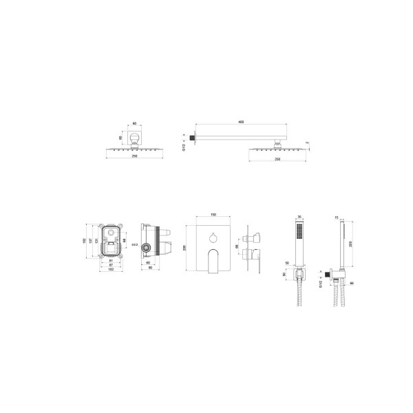 Душевая система Aquatek Лира черный матовый (AQ1472MB) Душевая система Aquatek Лира черный матовый (AQ1472MB)