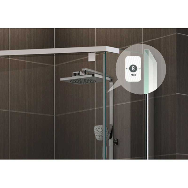 Душевой уголок Berges Oxygen 900*900*1950 стекло прозрачное, профиль хром сильвер (61021) Душевой уголок Berges Oxygen 900*900*1950 стекло прозрачное, профиль хром сильвер (61021)