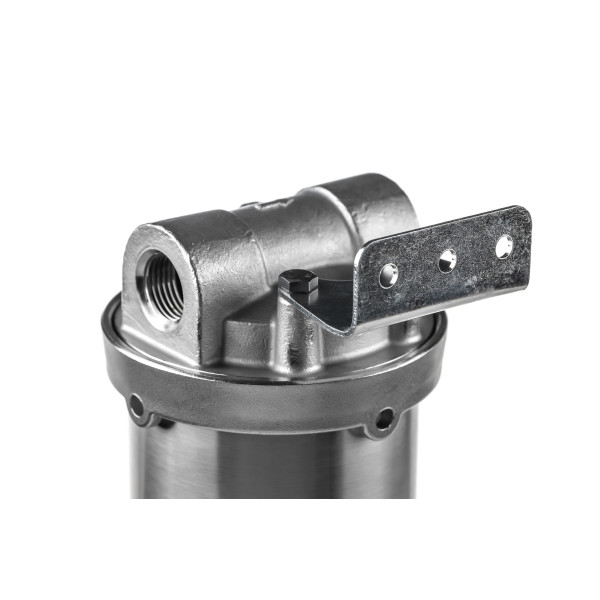 Фильтр колбовый Гейзер HS 1/2" 10SL со сливом (нержавеющая сталь, для холодной и горячей воды) (50512) Фильтр колбовый Гейзер HS 1/2" 10SL со сливом (нержавеющая сталь, для холодной и горячей воды) (50512)