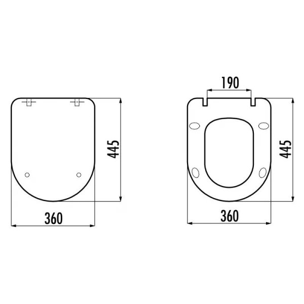 Сиденье для унитаза Creavit Tefen 36x44,5 с микролифтом белое (KC2203.01.0000E)