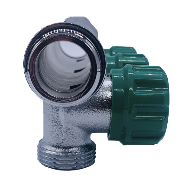 Коллектор проходной регулируемый Tiemme Maxima Corner (185008 / 1871K) 3/4" ВР-НР , 3 отвода 3/4" евроконус Коллектор проходной регулируемый Tiemme Maxima Corner (185008 / 1871K) 3/4" ВР-НР , 3 отвода 3/4" евроконус