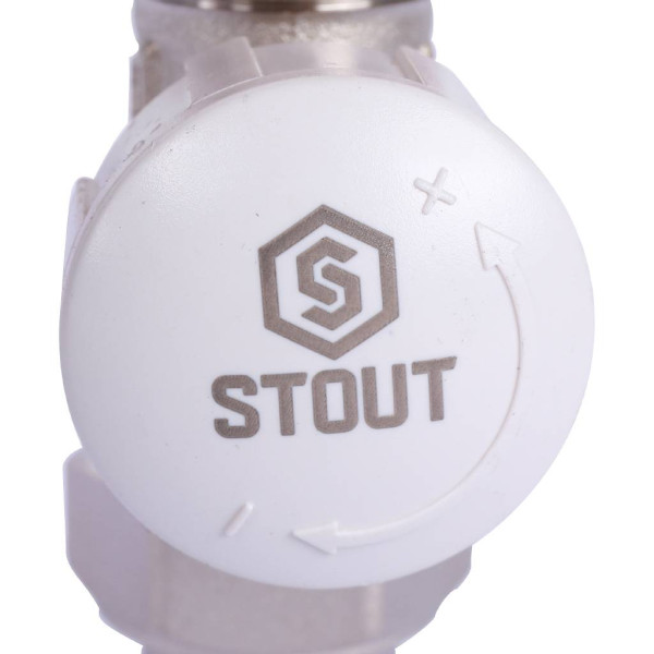 Клапан термостатический прямой 1/2"х3/4"(18) евроконус Stout SVT-0001-100015 Клапан термостатический прямой 1/2"х3/4"(18) евроконус Stout SVT-0001-100015