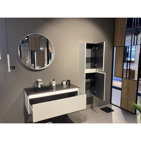 Тумба подвесная Orka Lisbon 900x500x350 с раковиной кашемировый матовый (5001429) Тумба подвесная Orka Lisbon 900x500x350 с раковиной кашемировый матовый (5001429)