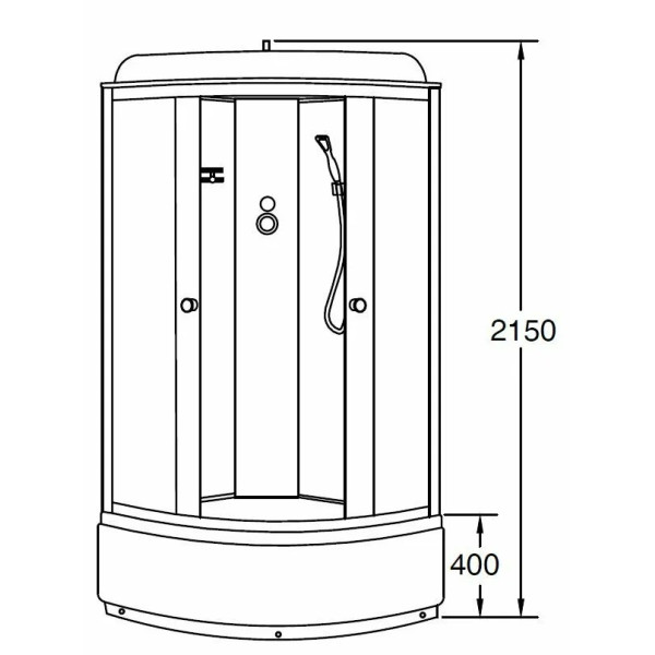 Душевая кабина Loranto Sunway 90x90 стекло матовое, профиль хром (CS-6690 F, 90*90*215) Душевая кабина Loranto Sunway 90x90 стекло матовое, профиль хром (CS-6690 F, 90*90*215)