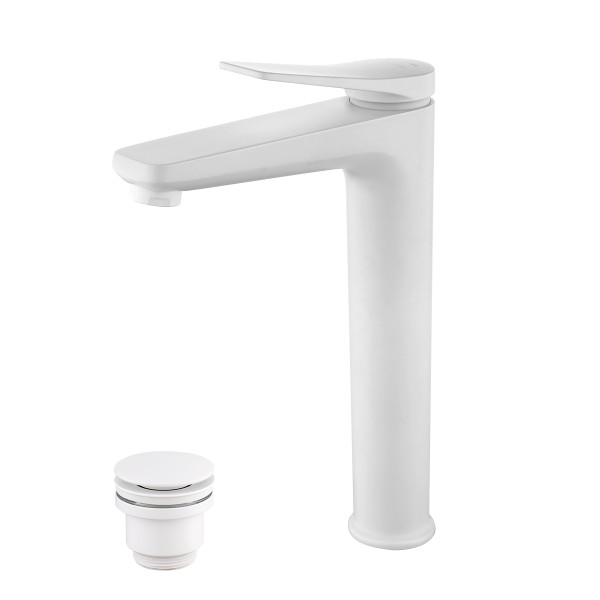 Смеситель для раковины Lemark Bronx белый матовый (LM3709MW) Смеситель для раковины Lemark Bronx белый матовый (LM3709MW)