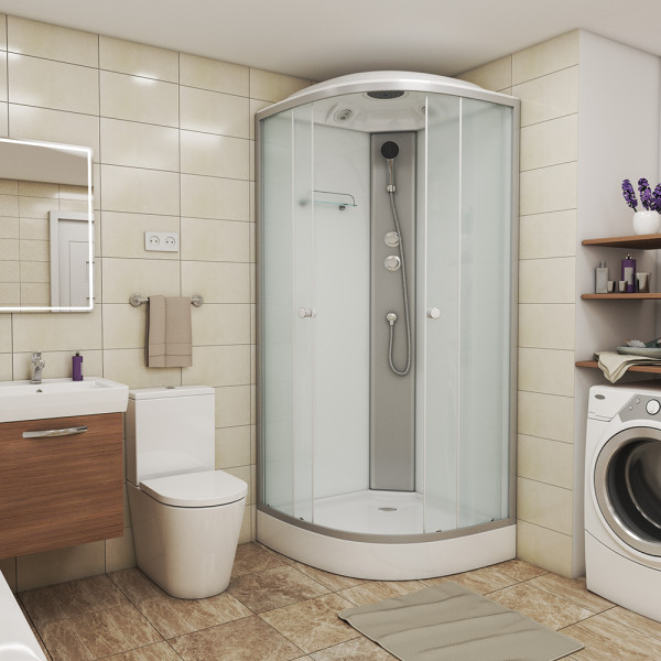 Душевая кабина Eco 80x80 стекло матовое, профиль хром матовый (E80/13/MT) Душевая кабина Eco 80x80 стекло матовое, профиль хром матовый (E80/13/MT)