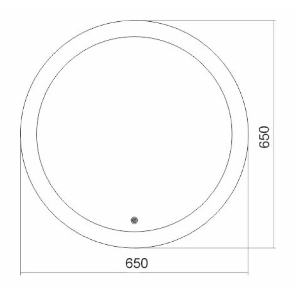 Зеркало с подсветкой Silver Mirrors Перла 650 сенсорный выключатель (ФР-00000847)