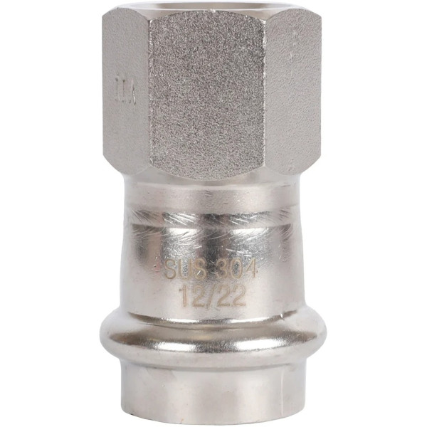 Переход 22х1/2"В Rommer из нержавеющей стали (пресс) (RSS-0022-002212) Переход 22х1/2"В Rommer из нержавеющей стали (пресс) (RSS-0022-002212)