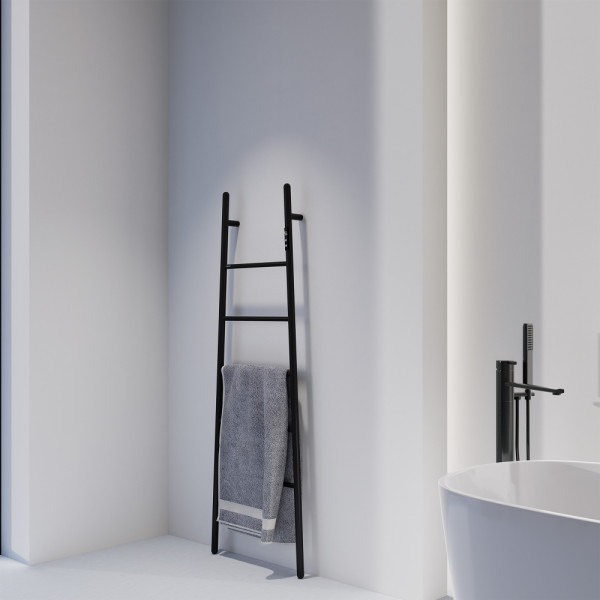 Полотенцесушитель электрический Abber Treppe 530x1520 черный матовый (AH4705MB) Полотенцесушитель электрический Abber Treppe 530x1520 черный матовый (AH4705MB)