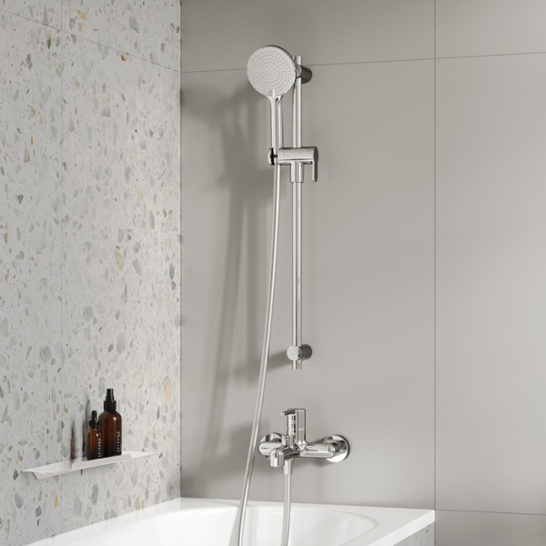 Смеситель для ванны и душа Iddis Aiger хром (AIGSB00i02WA)