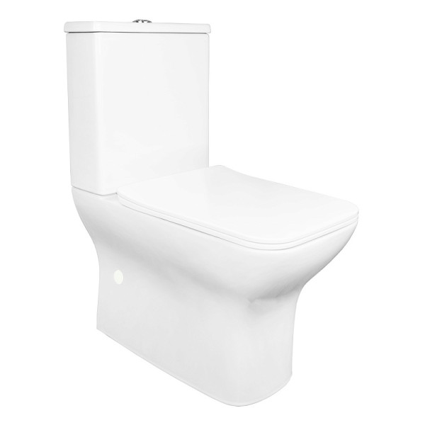 Унитаз напольный Azario Fresco с сиденьем с микролифтом белый (AZ-8302)