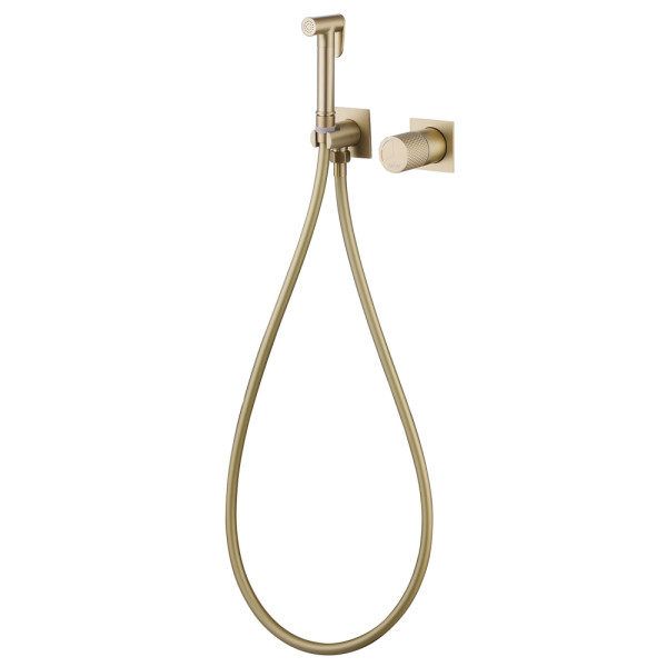 Смеситель с гигиеническим душем Abber Rund Золотой (AF8725G) Смеситель с гигиеническим душем Abber Rund Золотой (AF8725G)