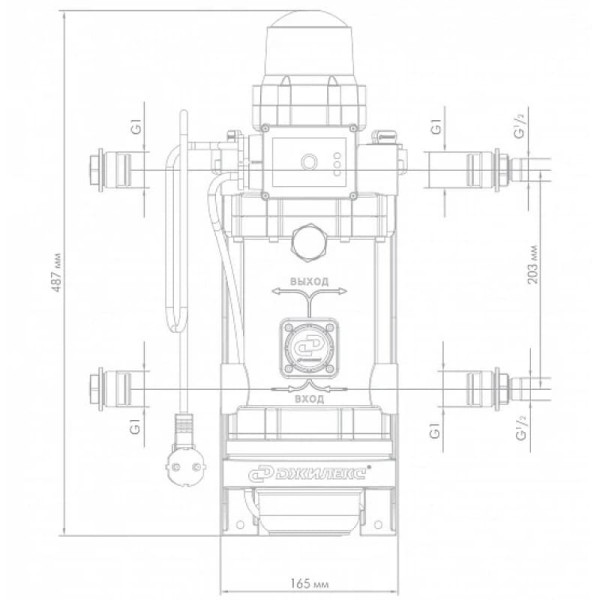 Насосная станция Джилекс Комфорт Про 55/25 (пластик) (4007)
