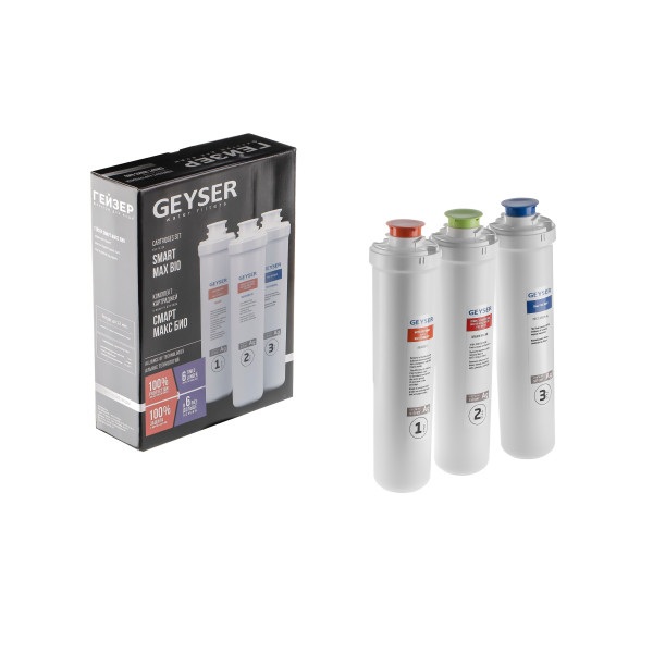 Комплект сменных картриджей для Гейзер Смарт Макс Био (50108) Комплект сменных картриджей для Гейзер Смарт Макс Био (50108)