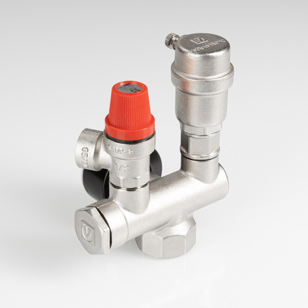 Группа безопасности для котла 1", 0-4 бар (латунь никелированная) Valtec (VT.460.0.3)