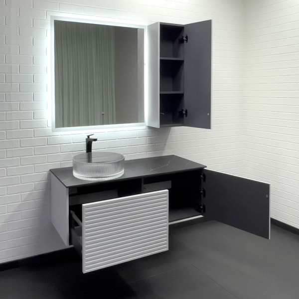 Тумба подвесная Comforty Верона 1200x525x500 дуб белый матовый (00-00001431)