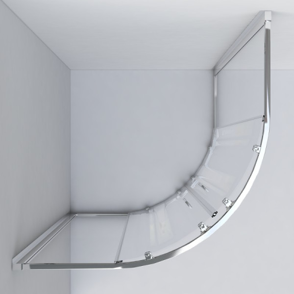 Душевой уголок Vincea Garda VSQ-1G 800х800х1900 стекло шиншилла, профиль хром (VSQ-1G800CH)