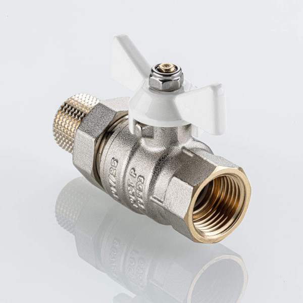 Кран 3/4" шаровый со сгоном Valtec Base-ГОСТ (белая бабочка) VT.227S.NW.05 Кран 3/4" шаровый со сгоном Valtec Base-ГОСТ (белая бабочка) VT.227S.NW.05