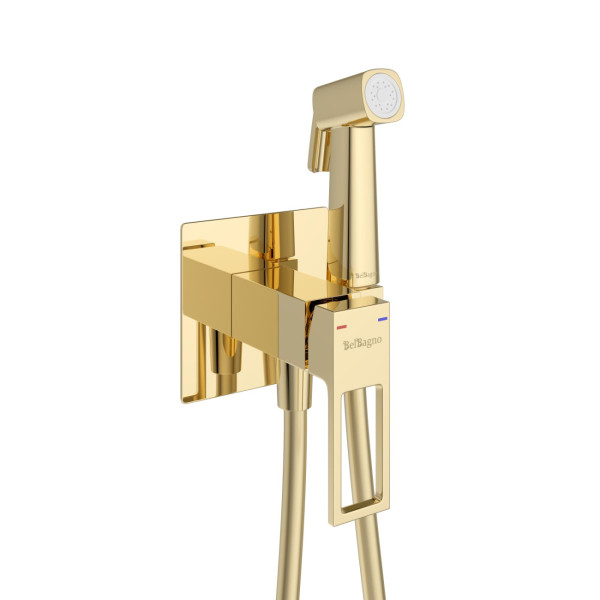 Гигенический душ со смесителем BelBagno (LUC-HGN-ORO)
