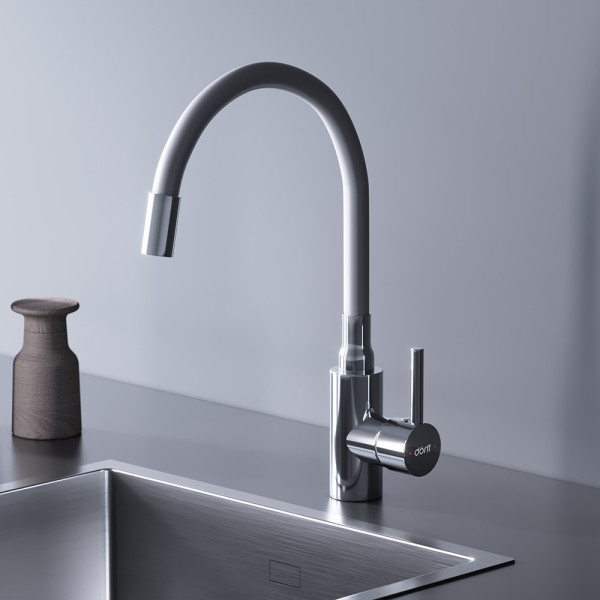 Смеситель для кухни Dorff Logic белый (D3007633)