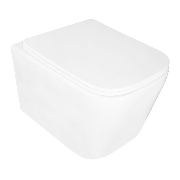 Инсталляция для подвесного унитаза Azario Forte 3/6л.+ подвесной унитаз Loranto DELPHI, с сиденьем микролифт (AZ-100-100F+91343)