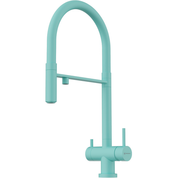 Смеситель для кухни Omoikiri Kanto-AZ с переключателем на фильтр, с выдвижным изливом azur blue (4994425) Смеситель для кухни Omoikiri Kanto-AZ с переключателем на фильтр, с выдвижным изливом azur blue (4994425)