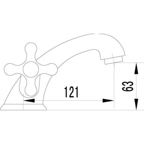 Смеситель для раковины SMARTsant Кросс (SM110006AA)