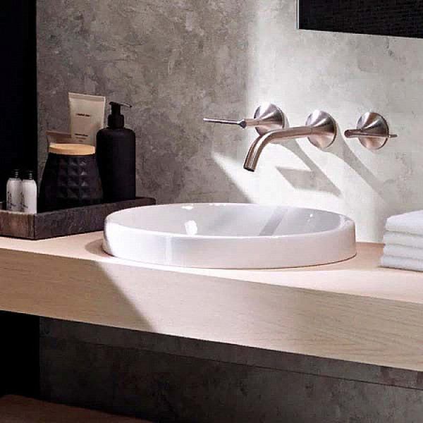 Раковина встраиваемая Geberit VariForm 55х40 без отверстием под смеситель, с отверстием перелива, белая (500.716.01.2) Раковина встраиваемая Geberit VariForm 55х40 без отверстием под смеситель, с отверстием перелива, белая (500.716.01.2)