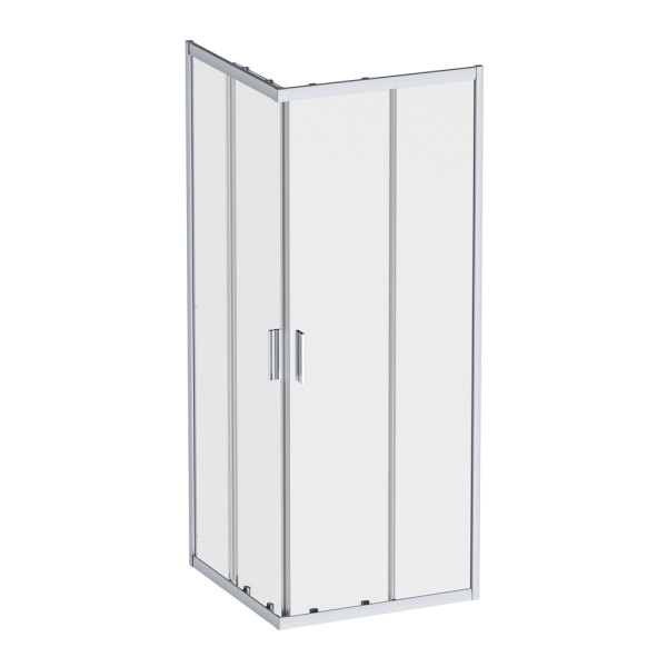 Душевой уголок AM.PM Gem 80x80x195 стекло прозрачное, профиль хром матовый (W90G-403-8080-MT)