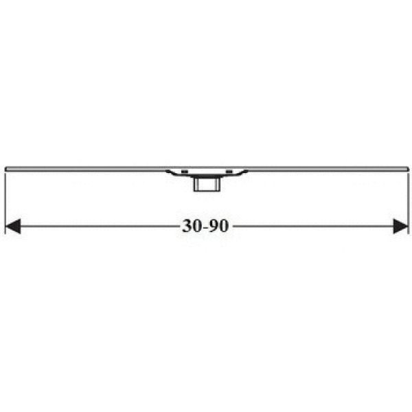 Накладная панель для лотка Geberit CleanLine (154.450.KS.1)
